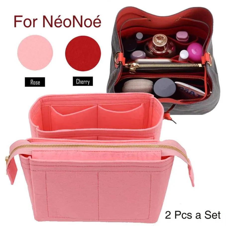 För Neo Noe Insert Bags Organizer Makeup Handväska Organisera resor Inner Purse Portable Cosmetic Base Shaper för Neonoe Y19052501277285R