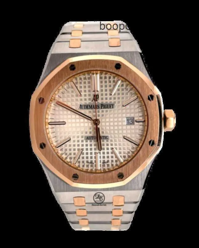 スイスの高級時計ロイヤルオークオフショアリストウォッチロイヤルオーク15400SR.OO.1220SR.01デュアルカラー18KローズゴールドスチールB/P