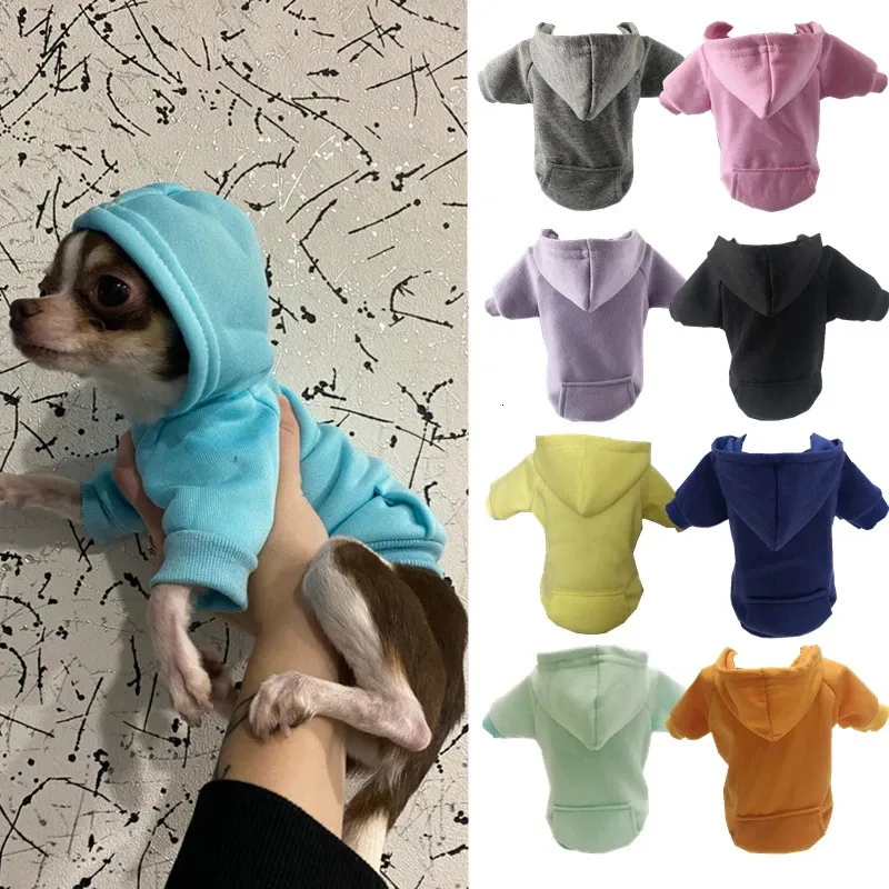 Hondenkleding Winer Hondenkleding Pure Design Kat Hond Hoodie Herfst Winter Hondenjasje Puppy Chihuahau Huisdierkleding Ropa Perro Mopshond 231129