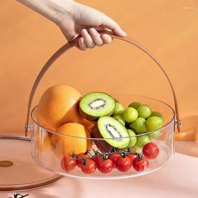 Optimized Product Title: 5 Compartment Dry Fruit Tray With Lid And Handle  For Snacks, Nut Gift Baskets, And Candy From Bdhome, $18.07