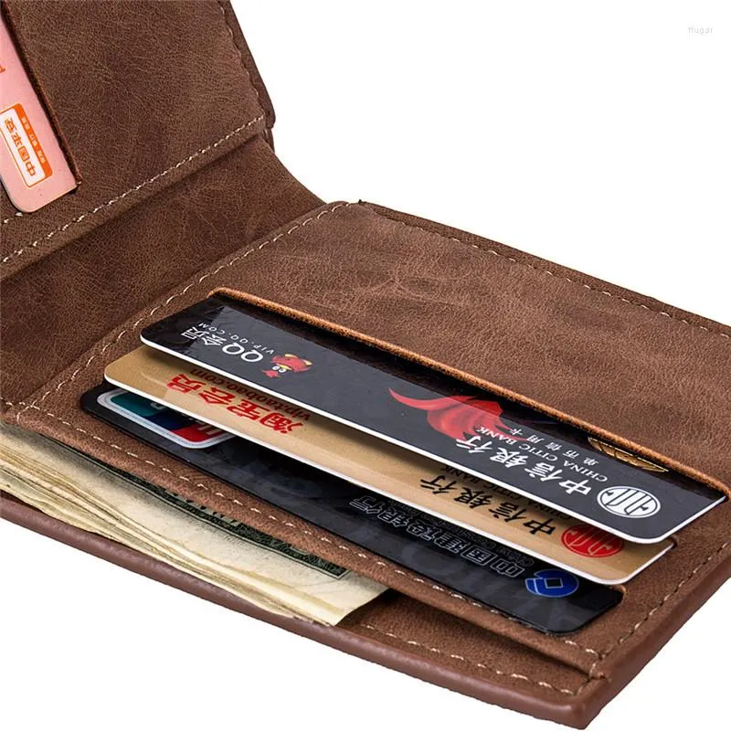 Storage Bags Dollar Slim Purse Money Clip Men Wallets Fashion Short Purses PU Leather Zipper Wallet Coin Bag