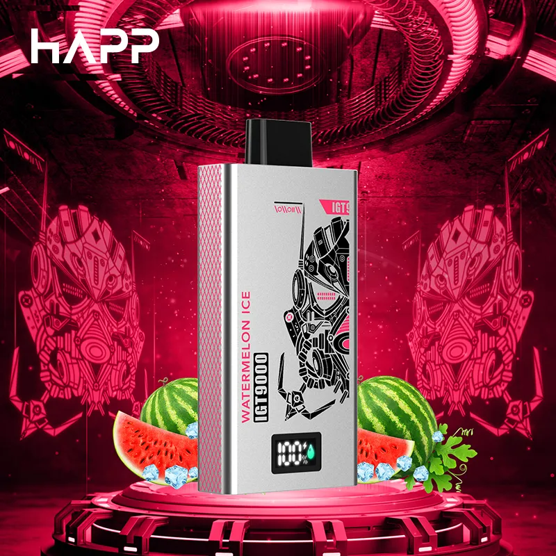 Happ Puff 9K Box Vape modelo privado desechable 9000Puffs vaporizador cigarrillo electrónico con pantalla de visualización de 14ML Ejuice