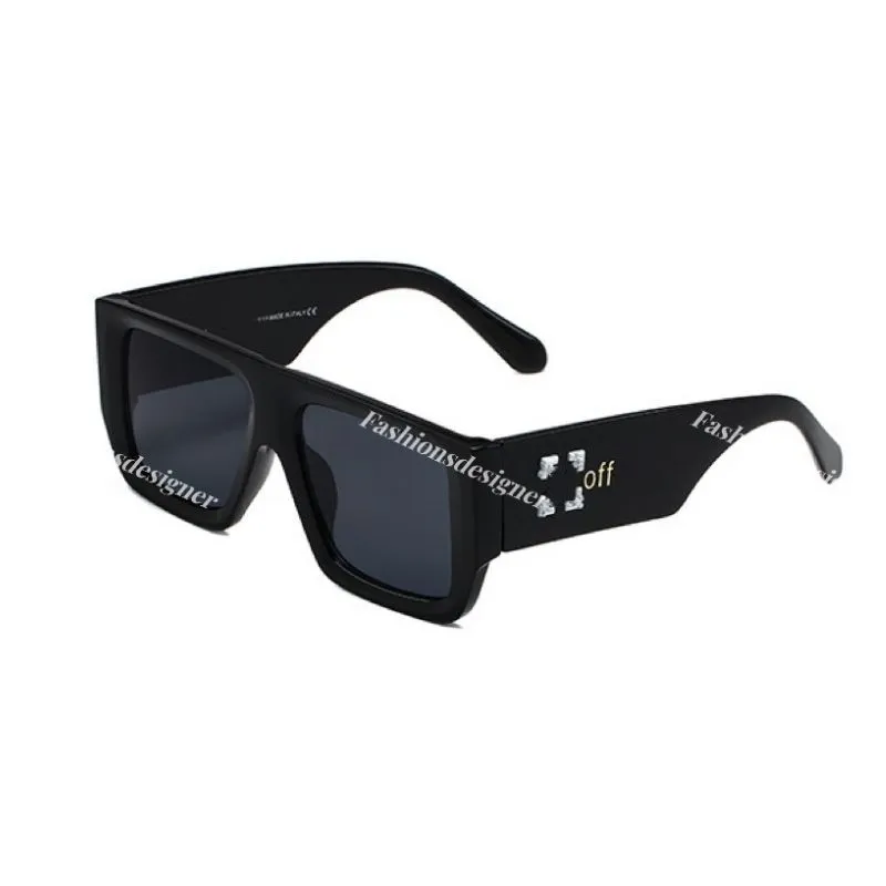 Designer-Sonnenbrille für Herren, weiße Sonnenbrille, Lünetten, Luxus-Designer-Sonnenbrille, trendige Brille mit quadratischem Rahmen, Pfeil, Totem-Stil, Herren-Sonnenbrille mit Etui