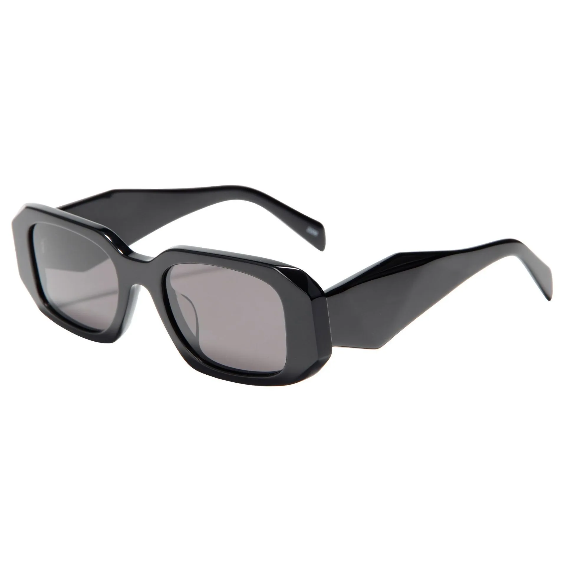 Occhiali da sole hip-hop con montatura grande universale nuda di nuovo tipo occhiali da sole con montatura in tinta unita con montatura ad alta definizione e viso ovale