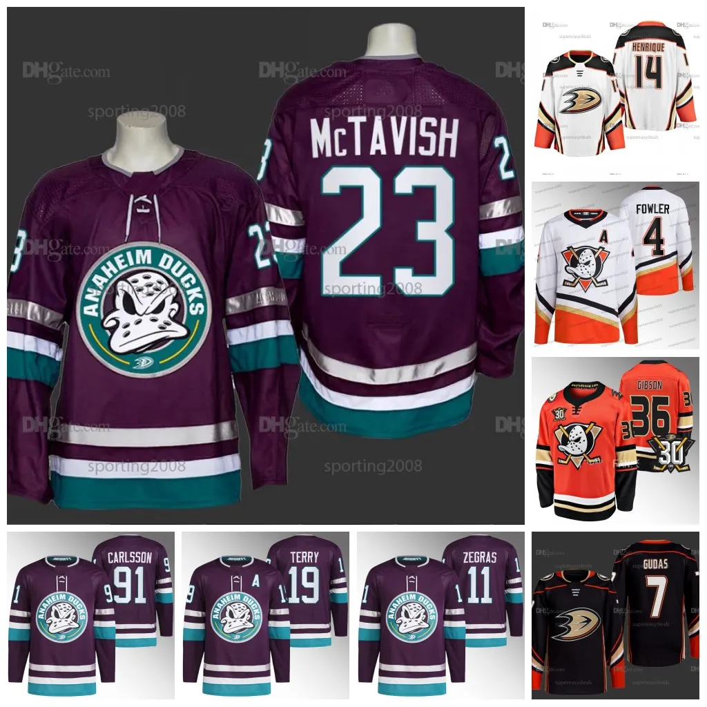 23 Mason McTavish Trevor Zegras Ducks Trikot zum 30-jährigen Jubiläum Frank Vatrano Leo Carlsson John Gibson Lukas Dostal Radko Gudas Troy Terry Cam Fowler Ryan Strome