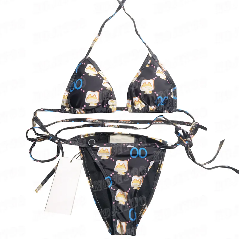 Swimwear For Women Cartoon Pattern Bikini Bathing Suits Ladies Design Split Bikinis Underwear