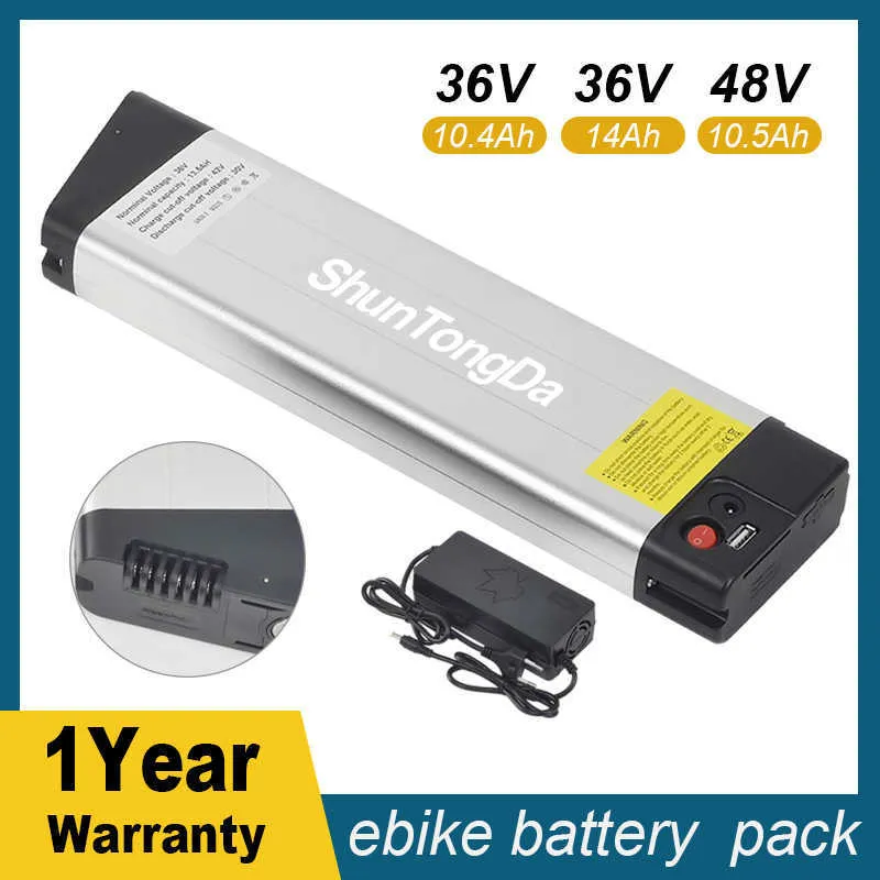 36V Ebike Battery 10.4AH 12.8Ah 14AH Apache Power i1 Integrerad 48V Folding Bike Bicycle Battery 10.5Ah Li-Ion Electric