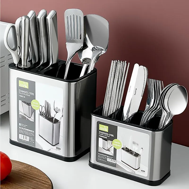 Organisation porte-couteau boîte de rangement support cuisine couverts organisateur vaisselle égouttoir baguettes Cage Abs égouttoir baguettes seau