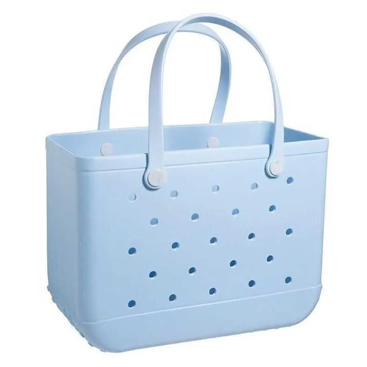 Designer Eva Bag donna Tote Large Shopping Basket Bags Lady Storage Washable Beach Silicone Bog Bag Borsa Eco Jelly Candy portafoglio all'ingrosso