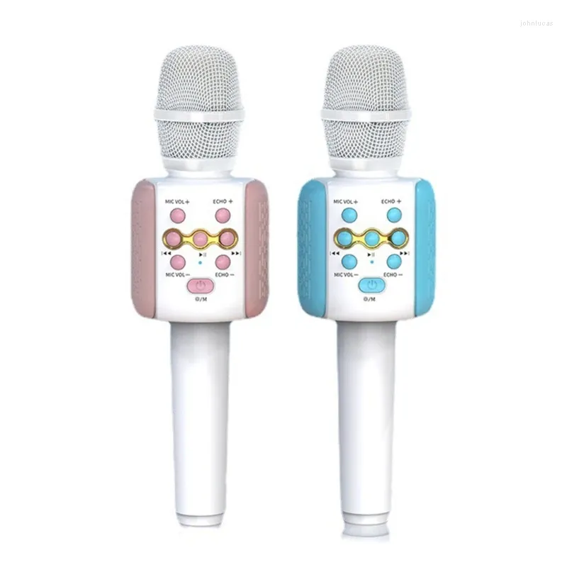 Microphones Wireless Handheld Microphone Bluetooth-compatible 5.0 KTV Karaoke Stereo USB