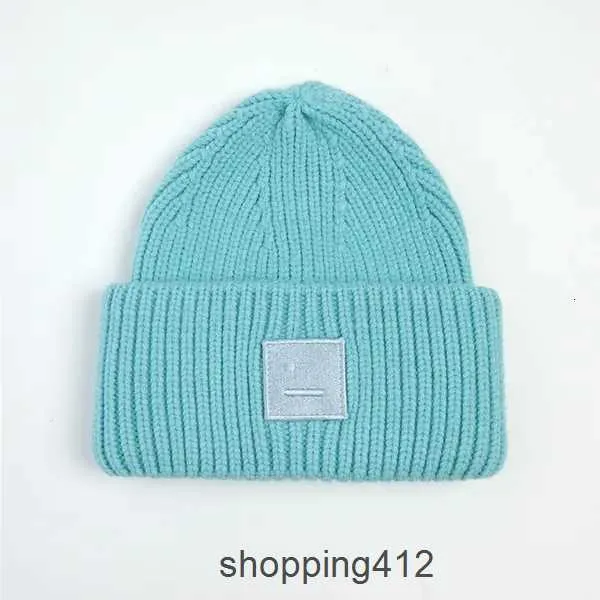 Beanie Designer Beanie Hats Tasarımcıları Erkekler Kadınlar AC Square Smiley Yüz Yün Örtü Hat Yün Şapka Sıradan Sıcak Elastik Kaplar AC Beanie AC Hatfph7