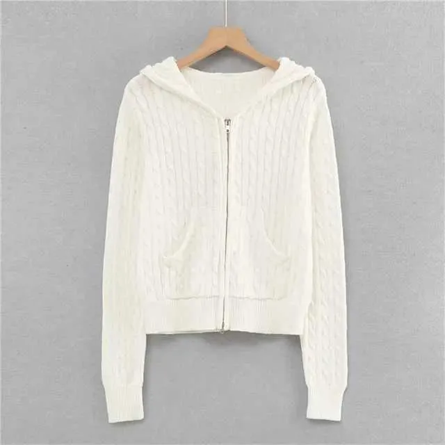 Brandy Mandy Womens Double Zipper Cable Knit Zip Up Sweater Autumn/Winter  Fashion Cropped Cable Knit Cardigan In Brown Y2KL231129 From  Yyysl_designer, $6.91