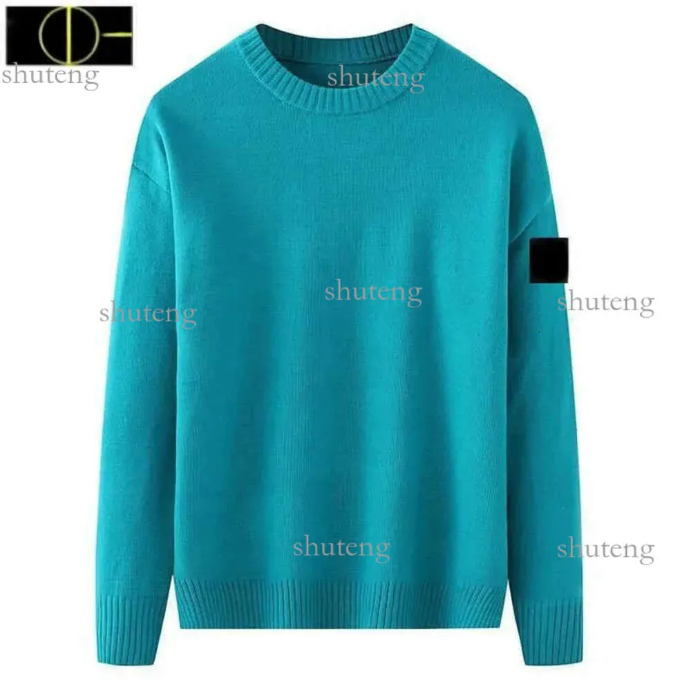 Sweters Mens Designer Wysokiej jakości Kamienie Wyspa Bluzy Knit Bluza Załoga Załoga Long Slevee Pullover Bluver Para Ubranie jesień i 669 529