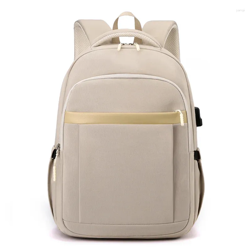 Rucksack College Student Männer Frauen Oxford Schultaschen Für Teenager Jungen USB Aufladen Rucksack