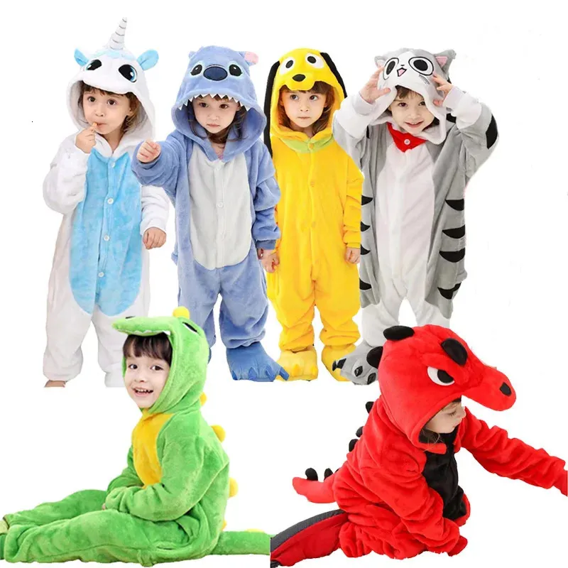 Pękama Dzieci Kigurumi Pajama Dzieci pełne ciało snu Onesie Baby Tosit For Child Pijamas Girls Cosplay Whole Costume 231124