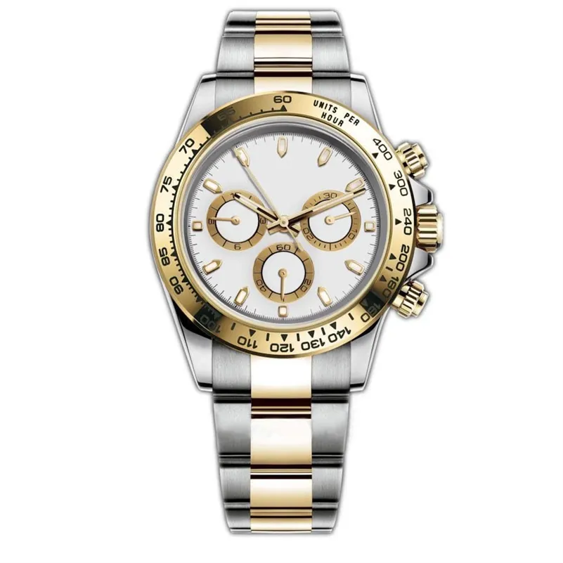 Men 41mm Mechanical Watch Designer 904L جميع الفولاذ المقاوم للصدأ الساقية الخزفية قابلة للطي مقاومة للماء الساعات الياقوت الساطعة