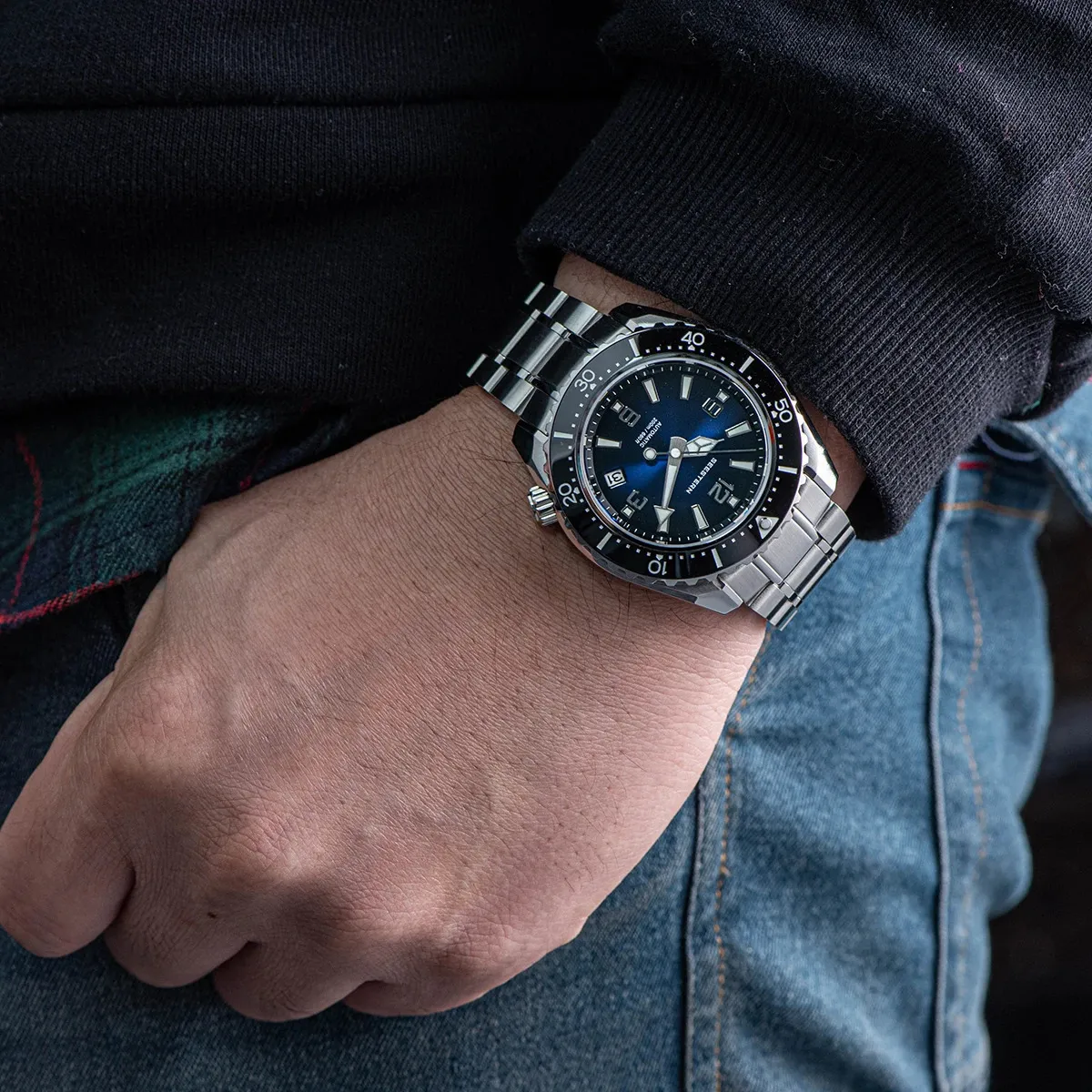 Wristwatches SEESTERN Automatic Diving Watch Of Men... From 