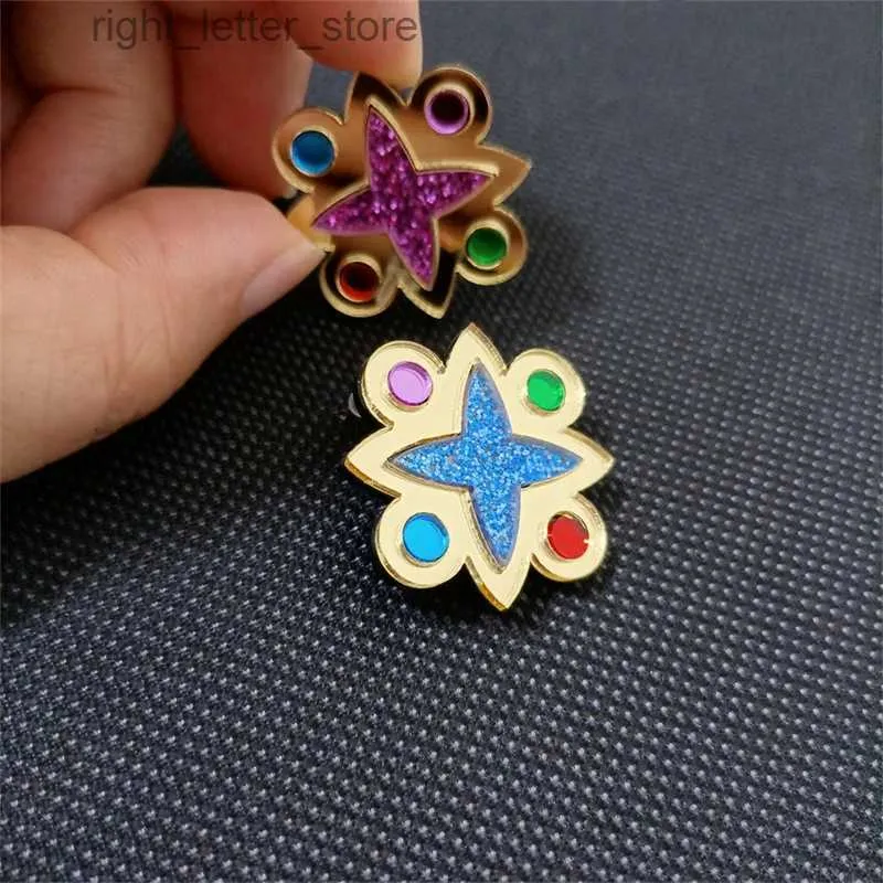 Stud KUGUYS Summer Stud Vintage Mirror Earrings for Women Retro Glitter Flower Acrylic Gold Color Jewelry Fashion Accessories YQ231128