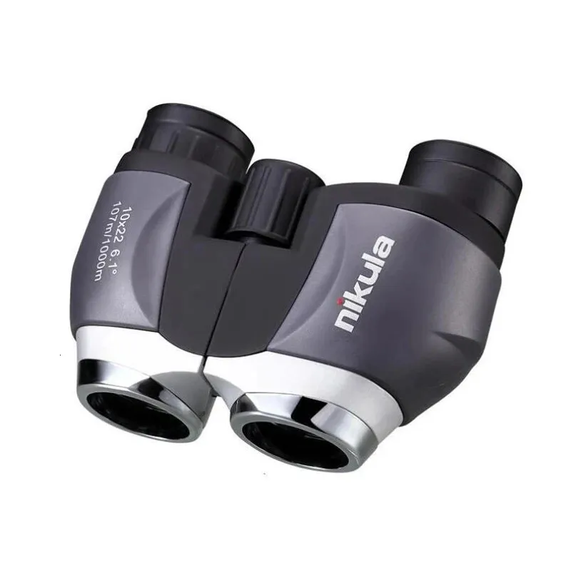 Telescópio binóculos nikula 10x22 hd visão ampla 100 óptico compacto lente alta turismo ao ar livre acampamento caça poderoso 231128