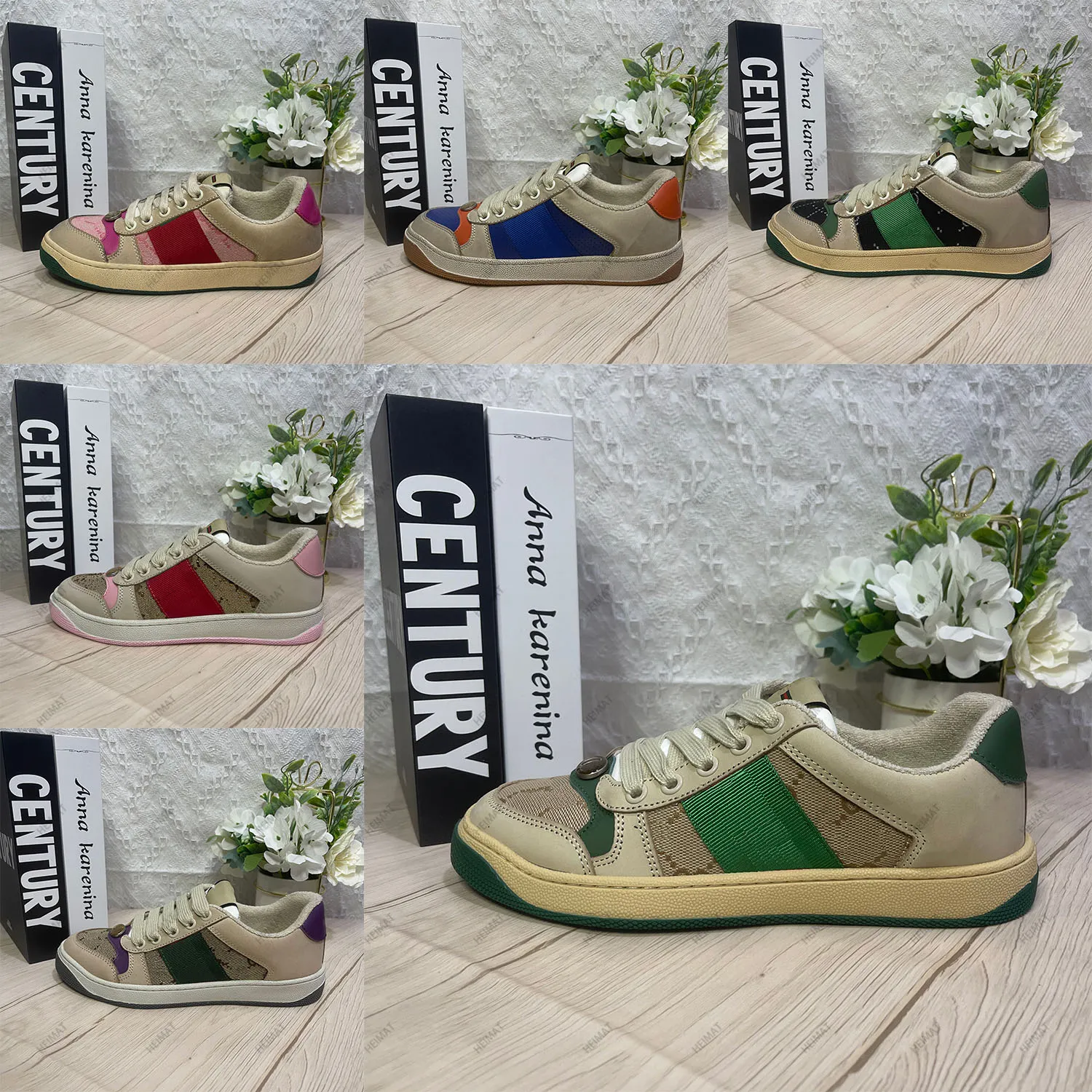 Designer di lusso Scarpe sporche Scarpe casual Scarpe basse da uomo e da donna Colorazione classica Qualità perfetta Solo la migliore qualità viene venduta con la scatola 35-46