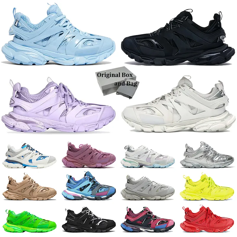 triple s 3 herr dam klänning skor designer klackar trippel svart vit beige ljusblå rosa des chaussures loafers balenciagas schuhe. lyxiga sneakersskor