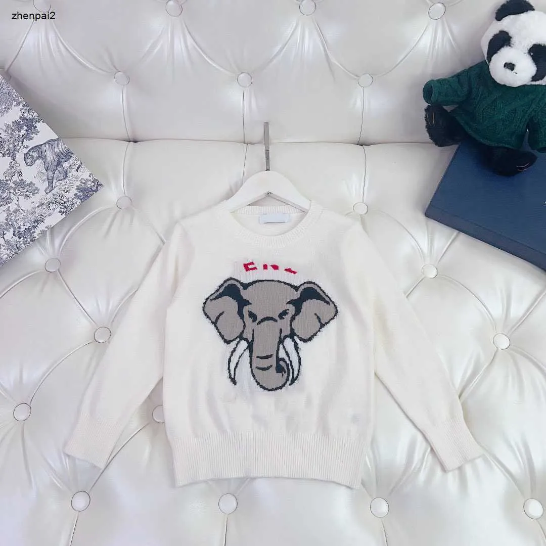 Luxury Toddler SWEATER Animal Wzór zwierząt Jacquard Boys Hoodie Rozmiar 100-160 Designer Designer Ubrania Wysokiej jakości pulloczyka dziecka nov25