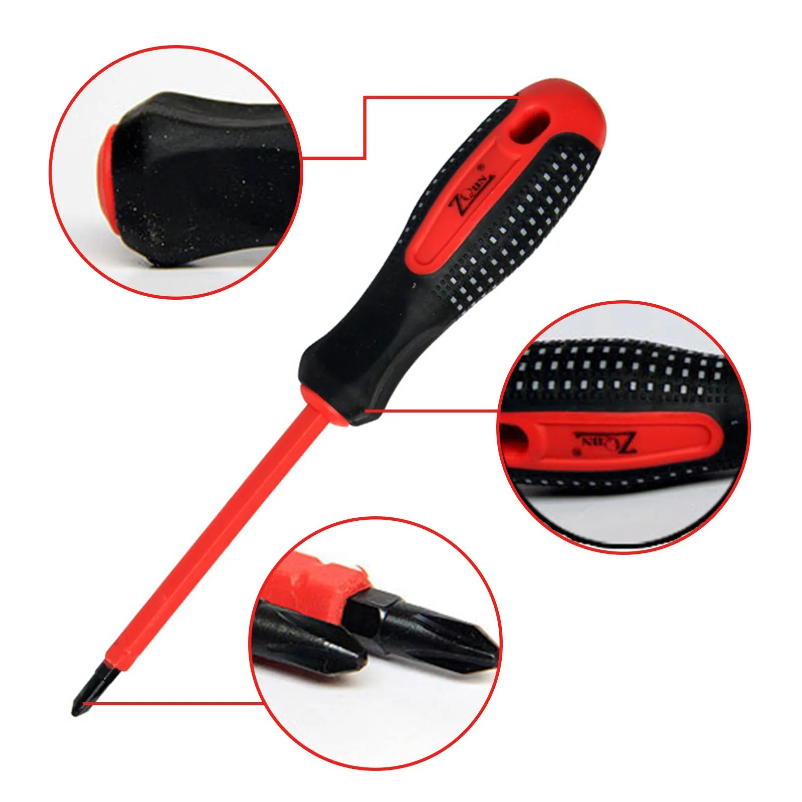 Schroevendraaier 4in1 Electrical Special Multifunctional Screwdriver Set Double Head Dualpurpose Insulated Electrician Driver