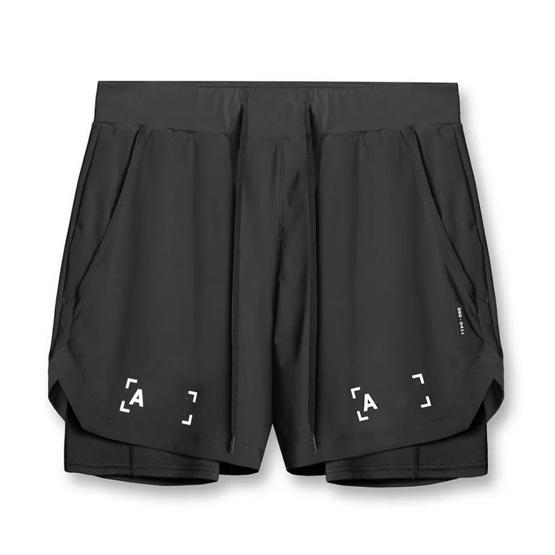 Schnell trocknende Herren-Shorts mit Buchstabendruck Hochwertige Designer-Sport-Gym-Kurzhose