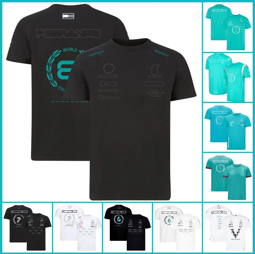 جديد F1 Suit Suit T-Shirt Team Team Summer Short Sleeve Champion Clothization Men Men Transform