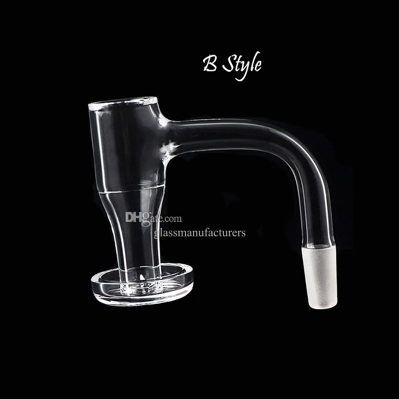 Fumée A B Style Pleine Soudure Bord Biseauté Terp Slurper Quartz Banger Clous Avec Joints Mâles Femelles Convient Pour Bongs D'eau En Verre