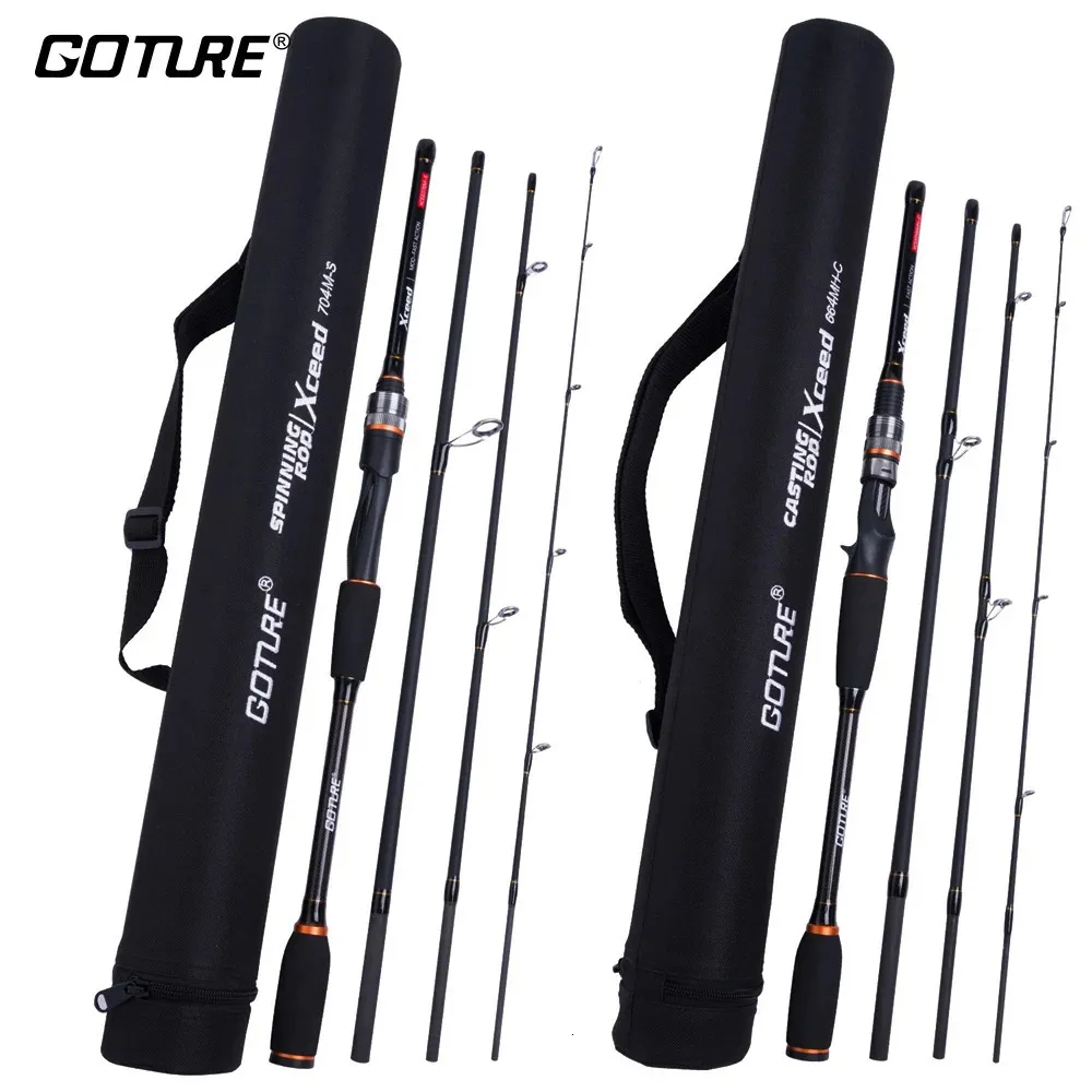 Boat Fishing Rods Goture Xceed 19836m Fuji Guide Ring Carbon Spinning  Casting Rod MMH Power Lure Rod Travel With Tube Bag 231129 From Xuan09,  $150.58