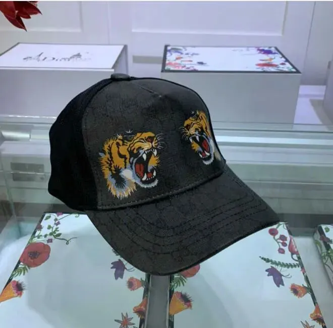 Tiger Cap Classic Designer Baseball Caps High-End Sun Shade Hateble Mesh Caps for Men and Women Animal Printed Baseball Caps