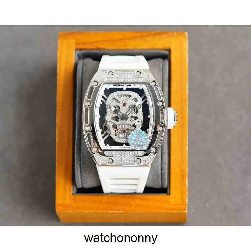Designer Ri mliles Luxury watchs Mens Mechanical Watch Richa Milles Rm052 Fully Automatic Movement Sapphire Mirror Rubber Watchband Swiss Wrist WatchesC05B