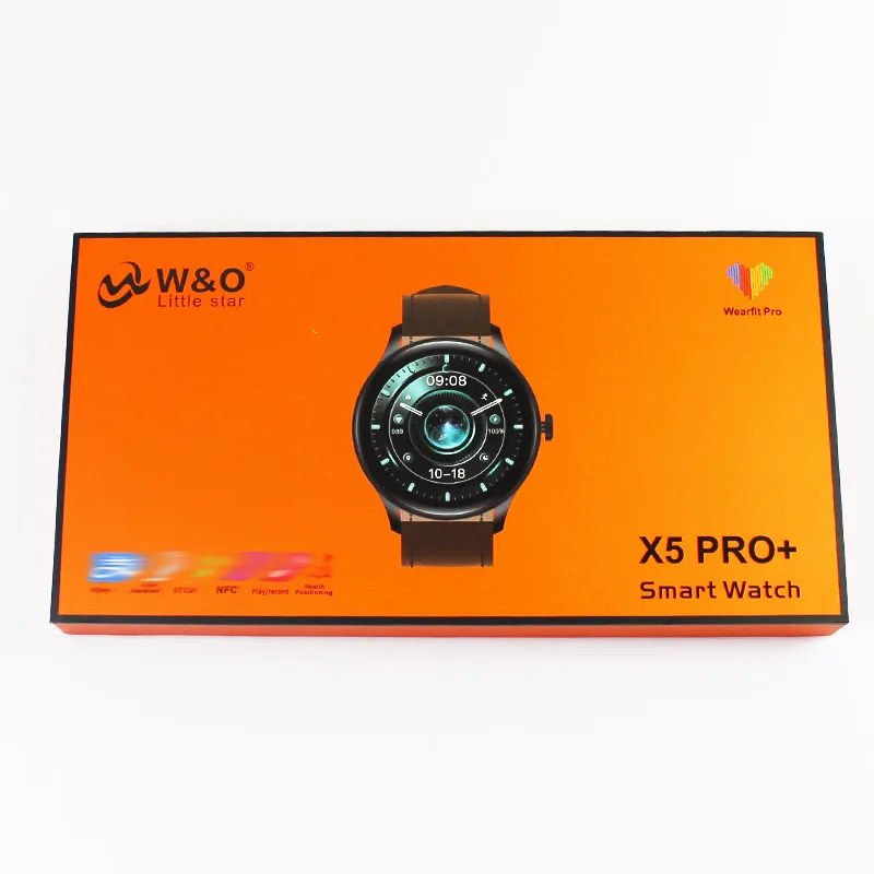 X5 Pro + Relojes montre intelligente 1.46 pouces écran HD longue durée de vie de la batterie montre-bracelet GPS NFC paiement sans fil charge Smartwatch 2024