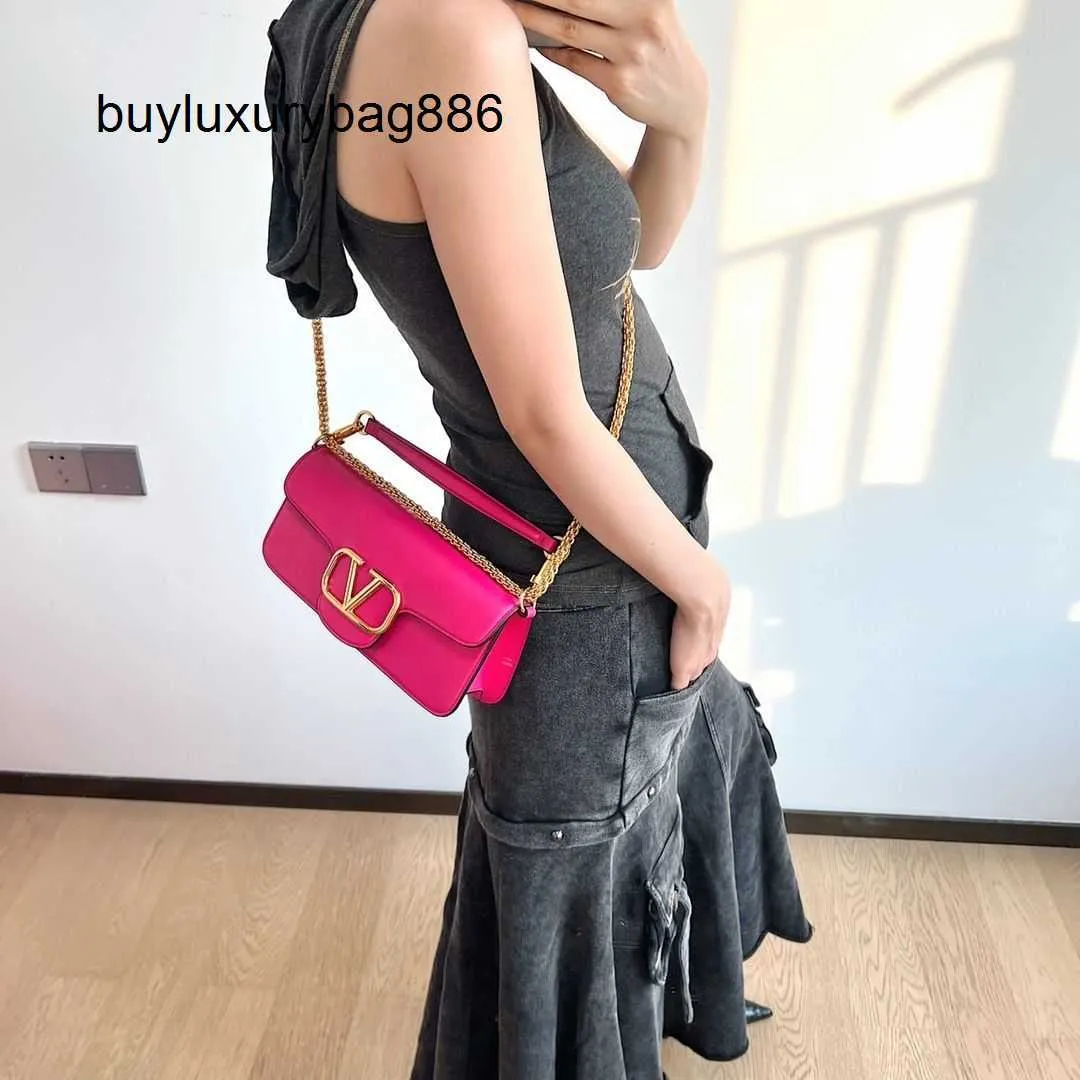 Schoudertassen Valen Loco Celebrity internet beroemdheid's schattige kleine vierkante tas met trendy ketting crossbody leren onderarm mini handtas