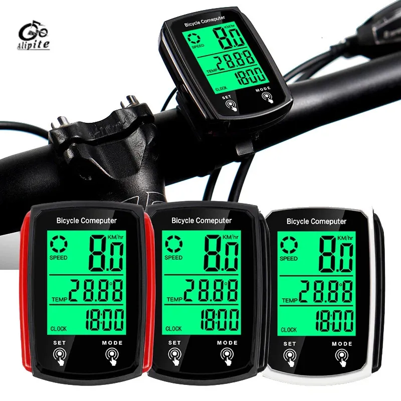 Fietscomputers Fietscomputer Fiets Nachtzicht Stopwatch Bedraad Waterdicht Snelheidsmeter Kilometerteller Fietsen Snelheidsmeter Fietsaccessoires 231129