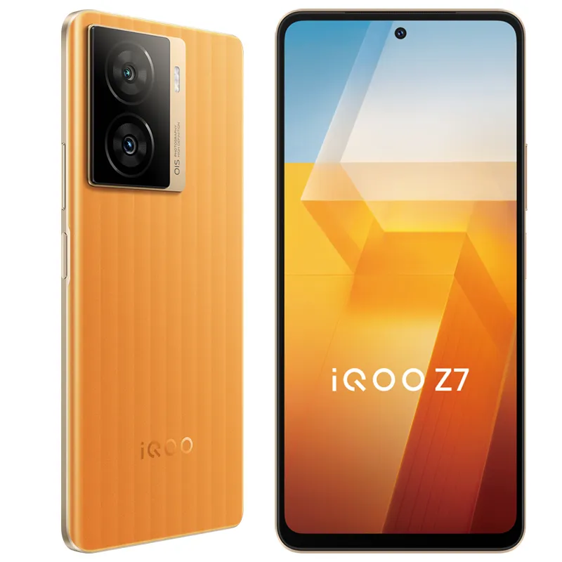 Original Vivo IQOO Z7 5G Handy Smart 8GB RAM 256GB ROM Snapdragon 782G Android 6.64" 120Hz LCD Vollbild 64.0MP 5000mAh NFC OTG Face Wake Fingerabdruck ID Handy