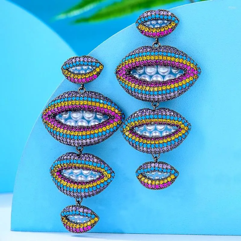 Серьги с уникальными модными жемчужными губами для женщин свадебная вечеринка Дубай свадебные украшения Boucle d'oreille Femme подарок 2023