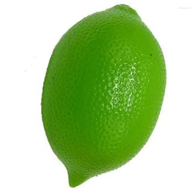 Party Decoration 10pcs Artificial Limes Simulation Fruits Fake Home Decor Table Stage Props POGRAPHY 9CMX6CM