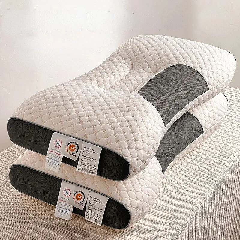 Pillow 3D SPA Massage Pillow To Help Sleep And Protect The Neck Pillow Knitted Pillow Bedding Bed Pillows For Bedroom Dorm Room 231129