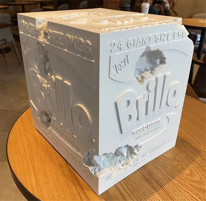 Daniel Arsham Brillo Box Resin Sculpture - Limited Edition