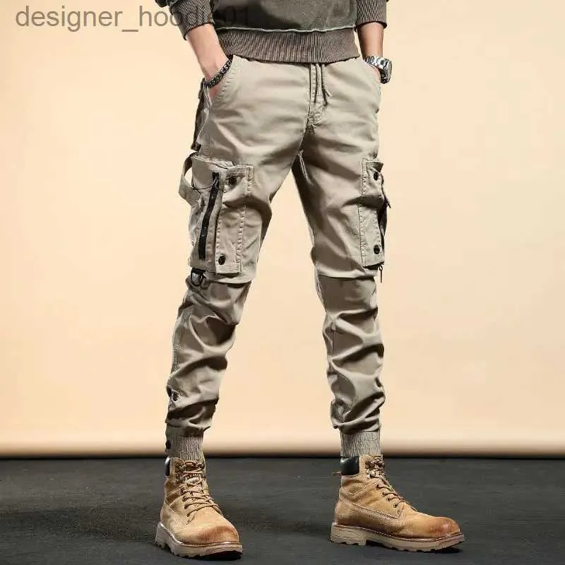 Men's Jeans Mens Light Luxury Outdoors Tactical Jeans Wear-proof Military Style lti-pockets Cargo Pants Army Fans Slim-fit Casual Pants; L231129