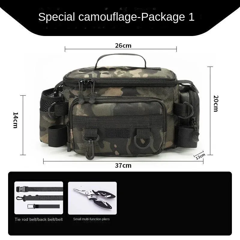 Waterproof Fishing Rod Holder Fishing Backpack For Men Cross Body Sling Bag  With Military Lure Storage 231129 From Xuan09, $14.37