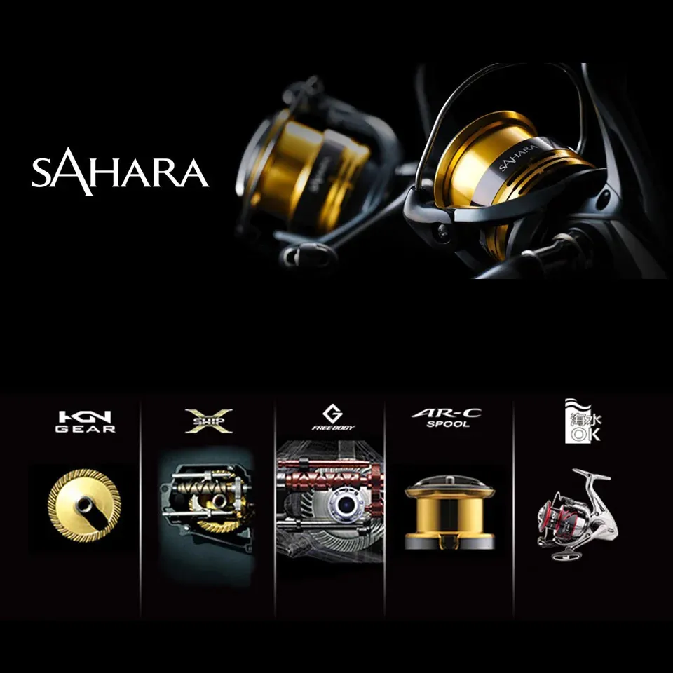 SHIMANO SAHARA Fly Fishing Reel Metals Periodic Table Spinning Spool,  50/162/1 Ratio, 311KG Power For Saltewater Fishing Model: 231129 From  Xuan09, $65.01