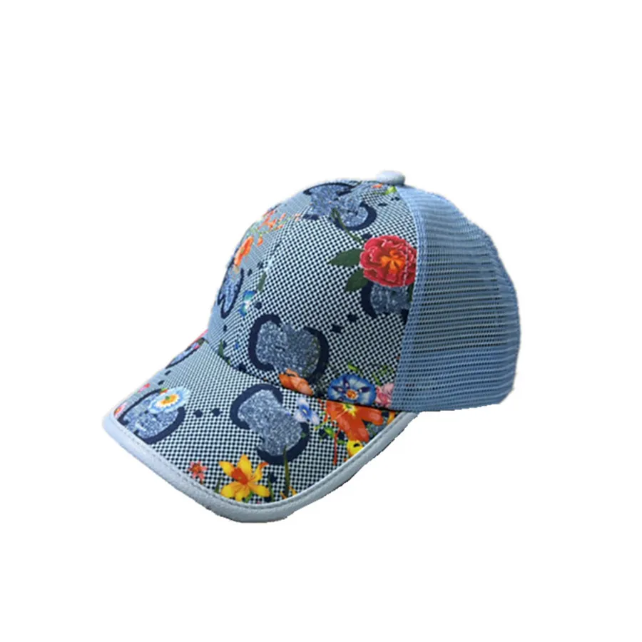 Modna czapka baseballowa do unisex Casual Sport Letter Caps Nowe produkty Sunshade Hat Osobowość prosta kapelusz kwiaty