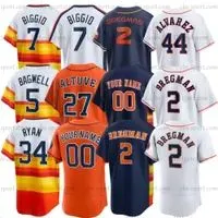 Custom Astros Jeremy Pena Baseball Jersey City Connect  27 Jose Altuve 2 Alex Bregman 44 Yordan Alvarez Craig Biggio Kyle Tucker Justin Verlander Yuli Gurriel