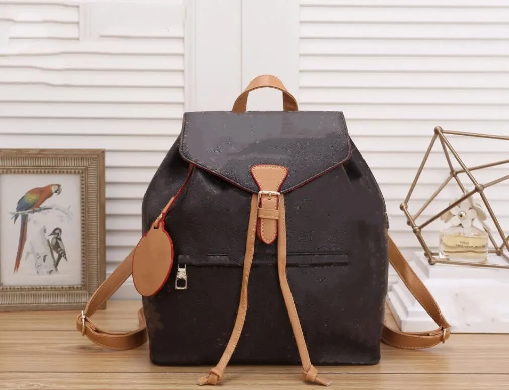 HH Fashion Backpack Torba Szkoła Kobiety luksusowe Projektanci torby wydrążone plecaki skórzane torebki Messenger Crossbody Ramiona Portfele torebki M43432