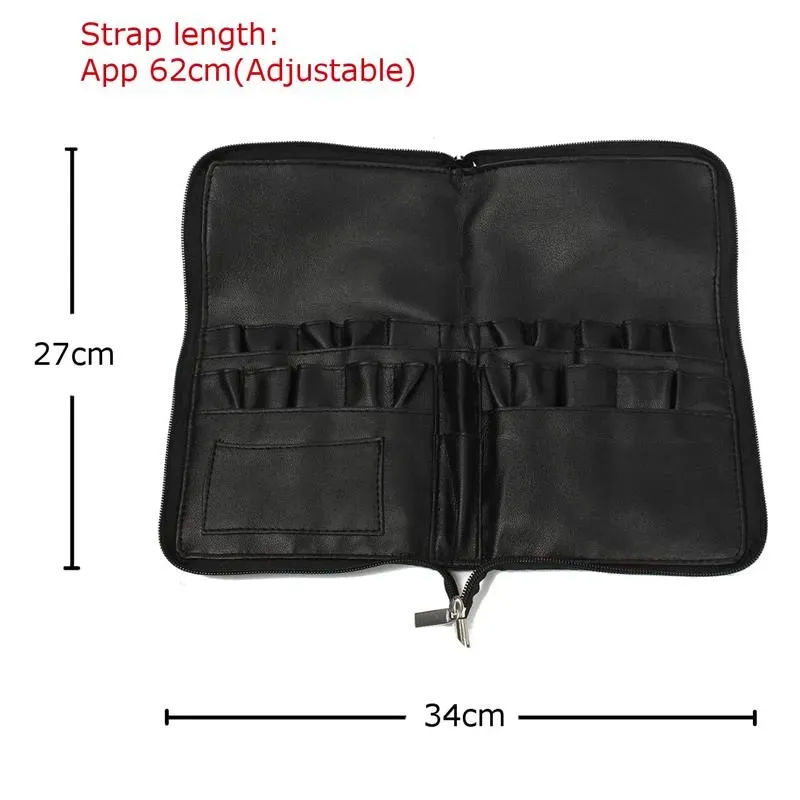 Tamax NA015 Professional Cosmetic Makeup Brush PVC Apron Bag Artist Belt Strap Protable Make Up Bag Holder