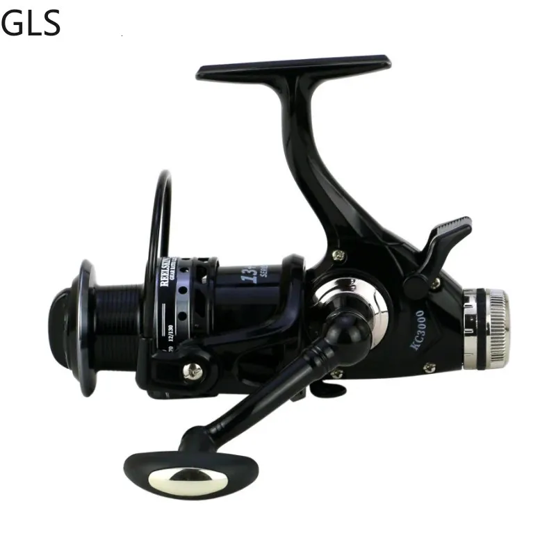 Flyfiskerullar2 52 1 växelförhållande Spinning Reel Metal Spool 30006000Series 131BB Karp Wheel Double Brake Smooth Casting 231129