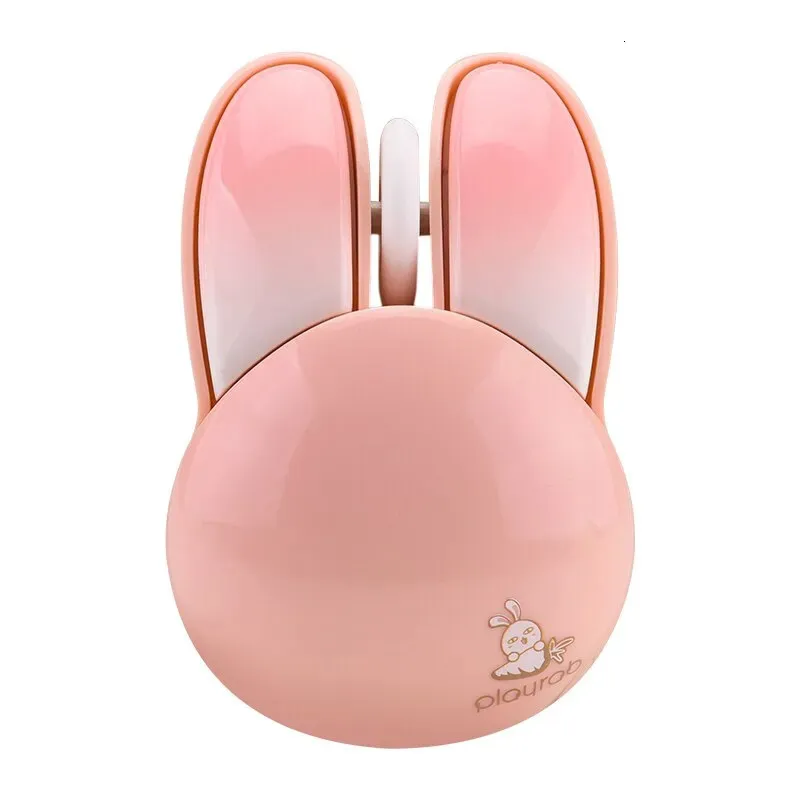 キーボードマウスコンボMofiiwireless Silent Cute Rabbit Design 2 4 GHz with USB Mini Receiver for Laptop PC Computer Notebook 231128用光学